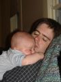2005-04-22 sleepy time with daddy (2)